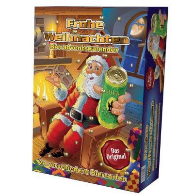 Ausverkauft! Bier Adventskalender mit 24 verschiedenen Dosenbieren inkl. 6€ Dosen Pfand für nur 15,98€