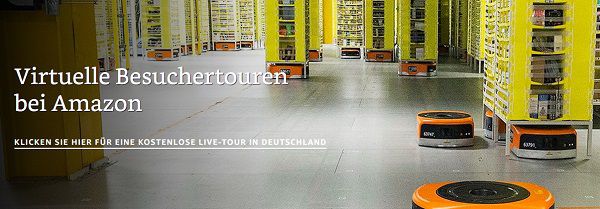 Virtuelle Tour durch ein Amazon Logistikzentrum