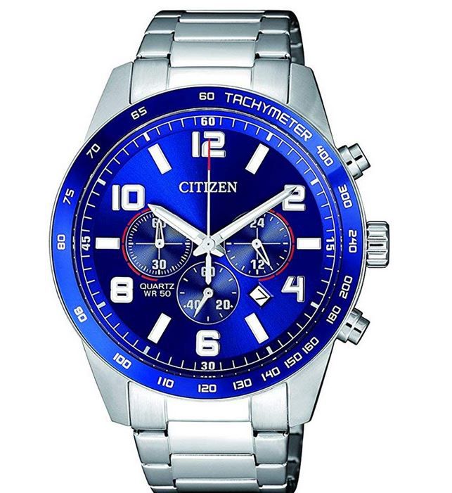 Citizen AN8161 50L   blauer Herren Chronograph für 99€ (statt 161€)