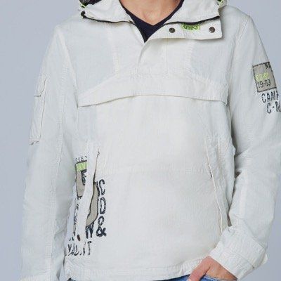 CAMP DAVID Jacke in Naturweiß in S bis XL für 39,96€ (vorher 130€)