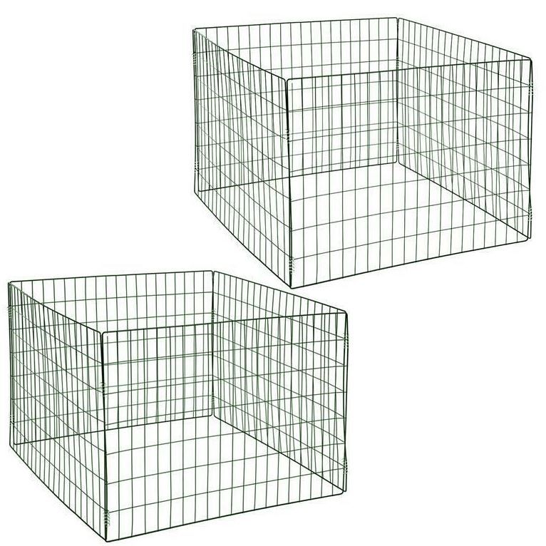 Metall Gartenkomposter 2er Set 90x90x70 cm für 28,95€ (statt 36€)