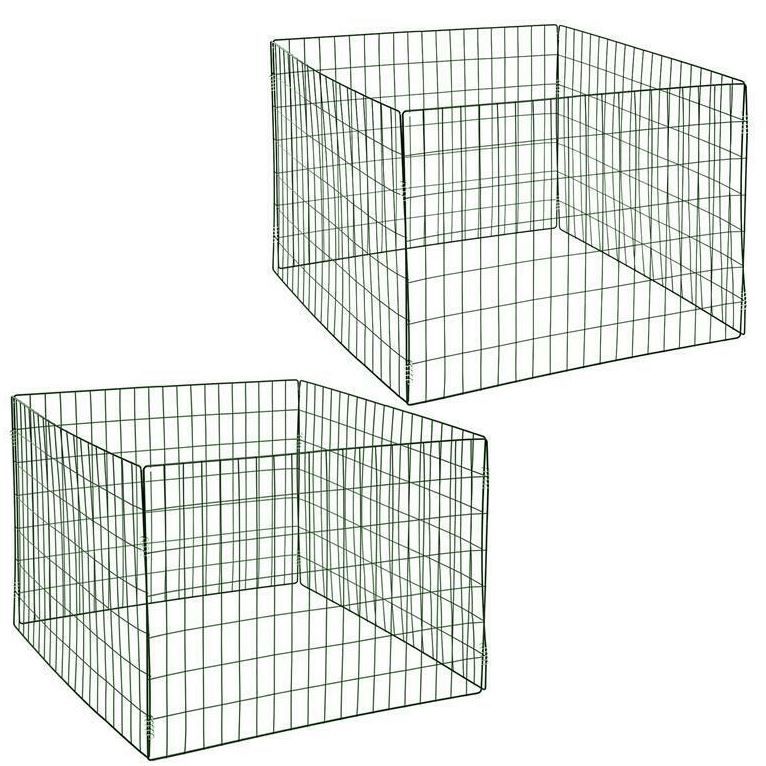 Metall Gartenkomposter 2er Set 90x90x70 cm für 28,95€ (statt 36€)