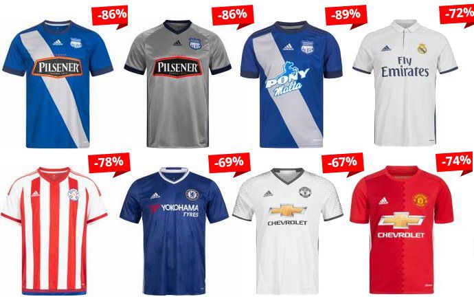 adidas Fanartikel Sale bei Sportspar   z.B. Real Madrid Trikot für 24,99€ (statt 90€)