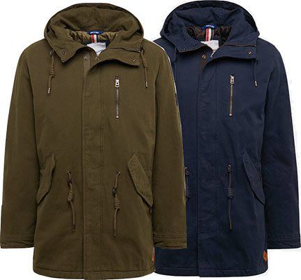 Jack & Jones Herren Winterparka BECK in Blau oder Grün für je 63,92€ (statt 110€)