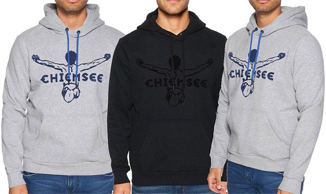 Chiemsee Hoodie Telluride in Grau & Schwarz für je 33,90€ (statt 42€)