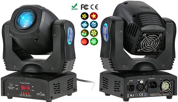 2er Pack: Tomshine 80W DMX512 LED Moving Head für 147,99€ (statt 166€)