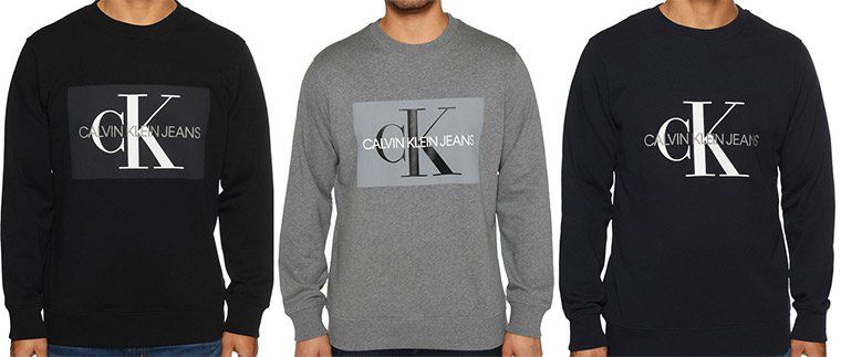 Calvin Klein Sweatshirt Core Monogram Logo in 3 Farben für je 49,90€ (statt 83€)