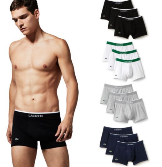 LACOSTE 3er Sets Boxershorts in verschiedenen Designs & Größen für 28,95€ (statt 40€)