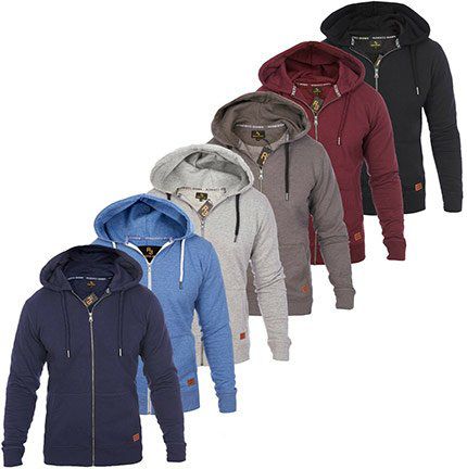 Roberto Barini Herren Zip Hoodies in 6 Farben bis 2XL für je 19,99€ (statt 30€)