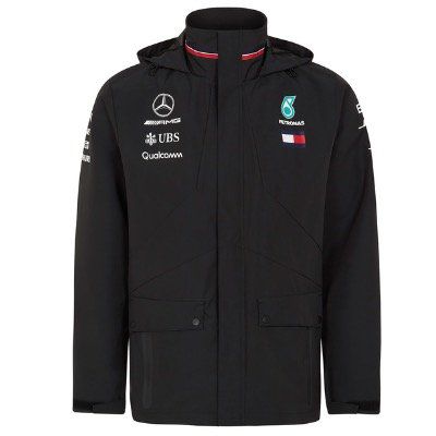 Mercedes AMG Petronas Regenjacke in Schwarz in S bis XL für 63,98€ (statt 140€)