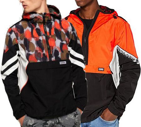 Superdry Jared Overhead Cagoule Herren Übergangsjacke in 2 Designs für je 36€ (statt 50€)