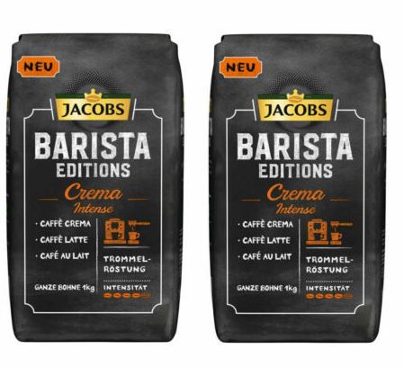 JACOBS Barista Editions Crema Intense 2kg ganze Bohnen für 18,90€ (statt 27€)