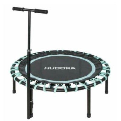 Hudora Trampolin Sky 110cm für Jumping und Fitness in Schwarz Türkis für 99€ (statt 127€)