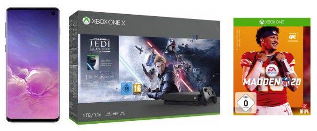 Knaller! 🔥 Galaxy S10 + Xbox One X Star Wars + NFL 20 nur 1€ + Vodafone Flat 6GB LTE für 26,99€ mtl.