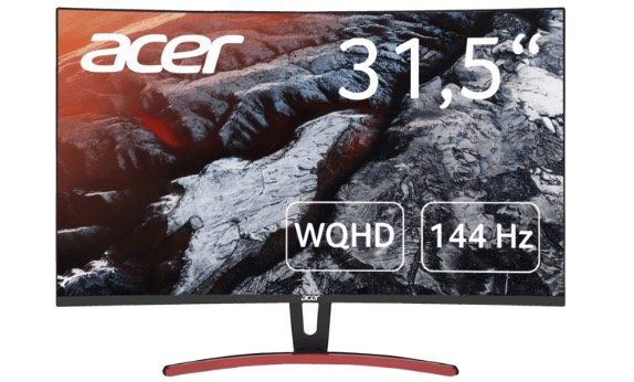 Acer ED323QUR 31,5 Curved Gaming WQHD LED Monitor (2560x1440, 4ms, 144 Hz) für 305,99€ (statt 338€)