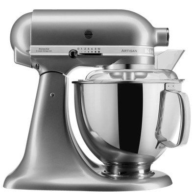 KitchenAid Artisan Küchenmaschine in Silber für 381,65€ (statt 449€)