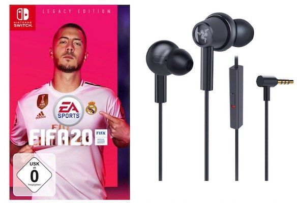 Hammerhead Duo Switch In Ear Kopfhörer + Fifa 20 Switch für 41,98€ (statt 75€)