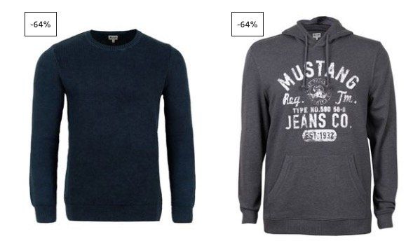 10 verschiedene Mustang Pullover für je 15,44€ (statt 31€)