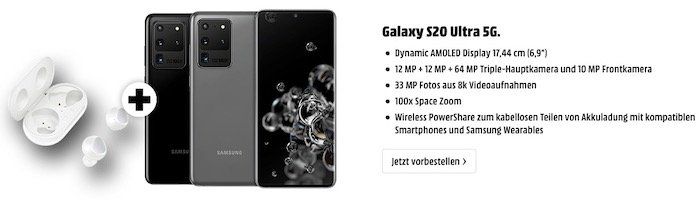Neue Samsung Galaxy S20, S20+ oder S20 Ultra vorbestellen   auch Deals mit Mobilfunkvertrag