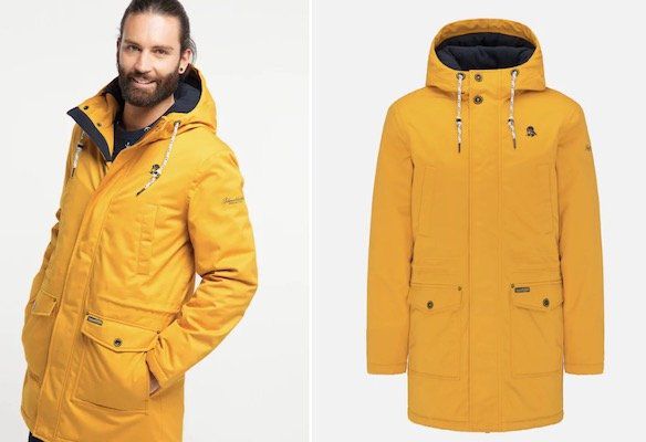 Schmuddelwedda Winterparka in Gelb für 129,97€ (statt 160€)