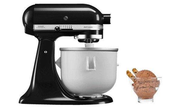 KitchenAid Eismaschine und Küchenmaschine in Onyx Schwarz mit 300Watt für 429€ (statt 586€)