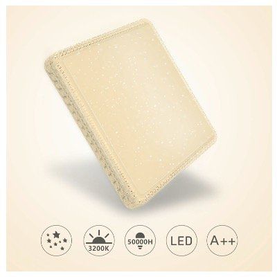 LED Deckenleuchte mit Starlight Effekt mit 60W 4800lm für 16,40€ (statt 41€)