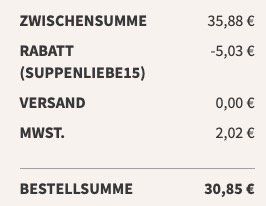 Little Lunch: 12x Vital Suppen für 30,85€ inkl. Versand