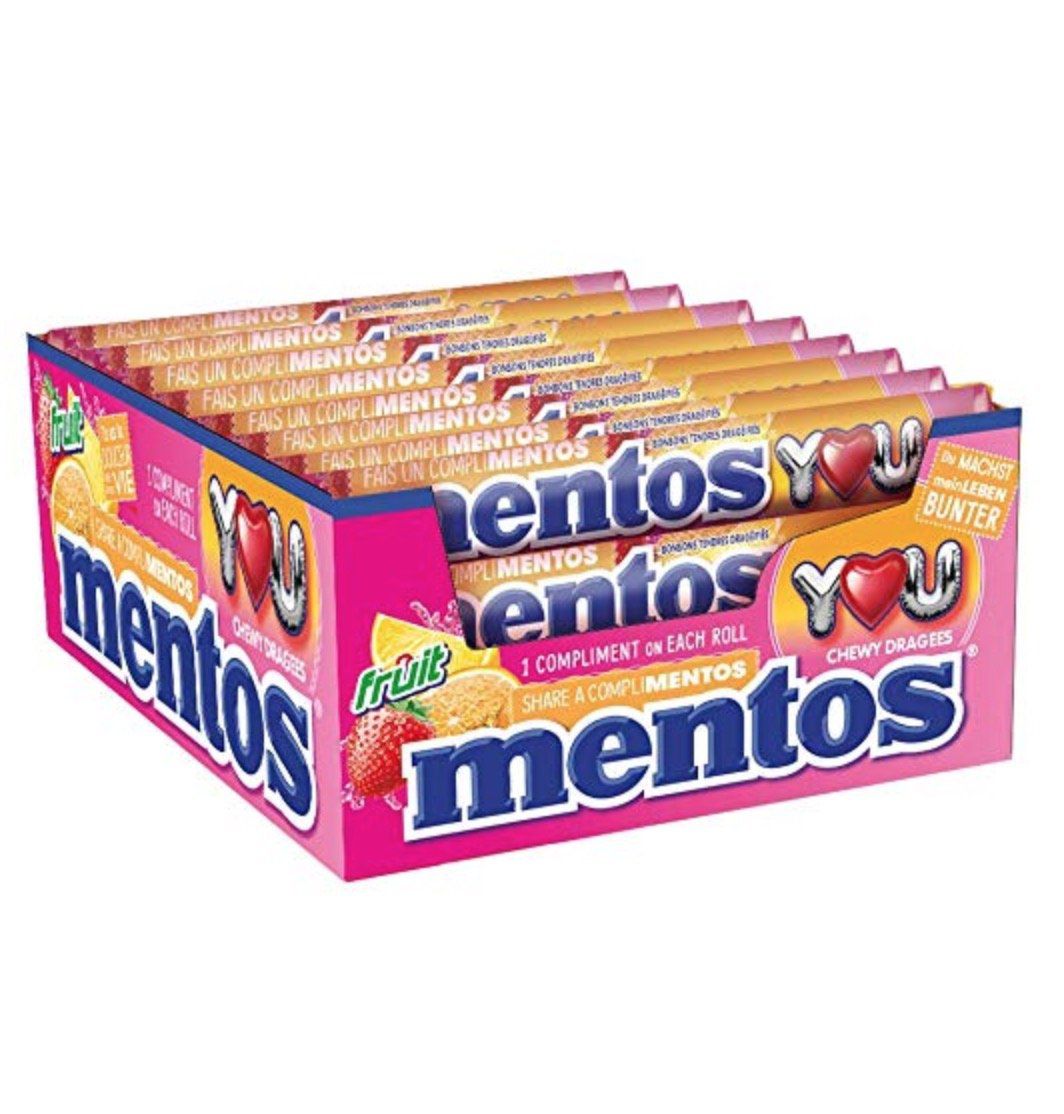 40er Pack Mentos Fruit Dragees Kaubonbons für 14,40€ (statt 20€)