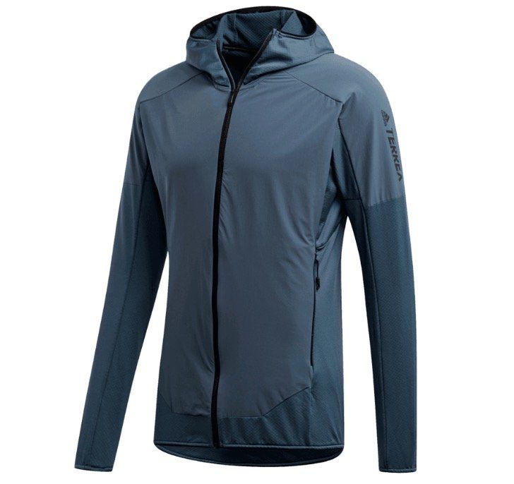 adidas Terrex Skyclimb Fleece Kapuzenjacke in Dunkelblau für 59,95€ (statt 90€)