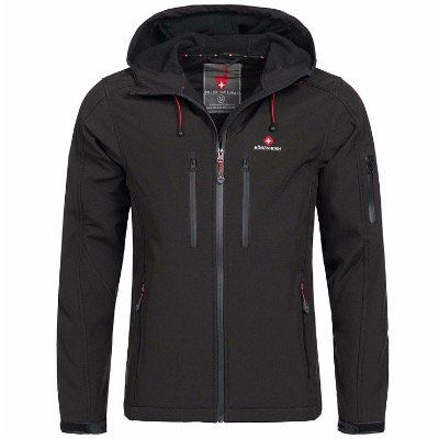 Höhenhorn Herren Outdoor Softshell Jacke Jorases in Schwarz für 39,99€ (statt 60€)