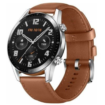 Huawei Watch GT 2 Classic 46mm Smartwatch in Braun für 99€ (statt 130€)