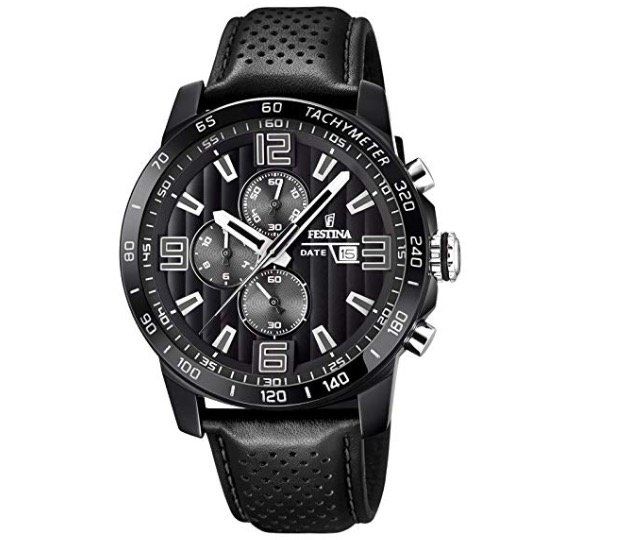 Festina F20339/6 Herren Chronograph mit Leder Armband für 95€ (statt 117€)