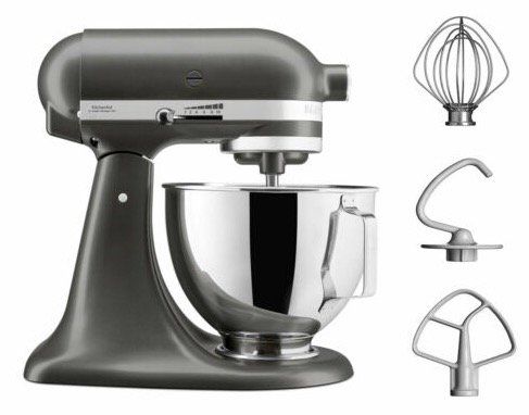 KitchenAid 5KSM95PSESZ Küchenmaschine mit 4,3 Liter Rührschüssel für 299€ (statt 349€)