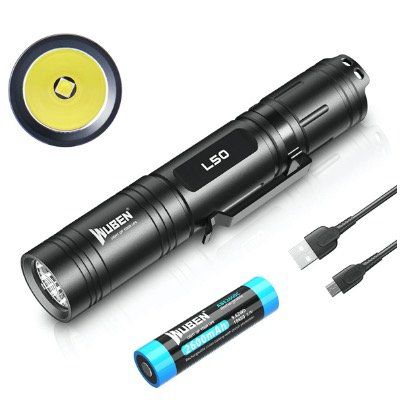 Wuben L50 (neue Version) LED Taschenlampe mit 1200 Lm & 2.600mAh für 17,99€ (statt 30€)