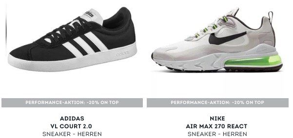 SportScheck: 20% auf Tommy Hilfiger, adidas, Nike uvm.   z.B. adidas 8K 2020 Sneaker für 51,96€ (statt 64€)