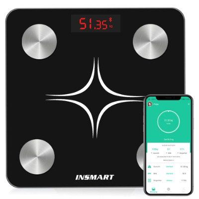 INSMART Körperfettwaage (max 180kg) mit App Anbindung für 19,99€ (statt 40€)