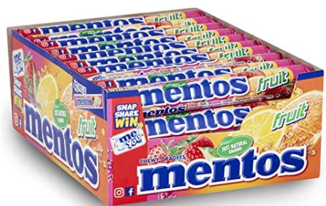 40er Pack Mentos Fruit Dragees Kaubonbons für 14,40€ (statt 20€)