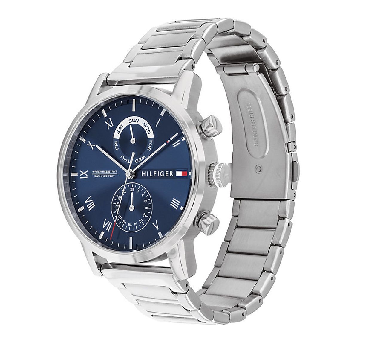 Tommy Hilfiger Quarzuhr 1710401 Silber aus Edelstahl mit Datum für 90,10€ (statt 105€)