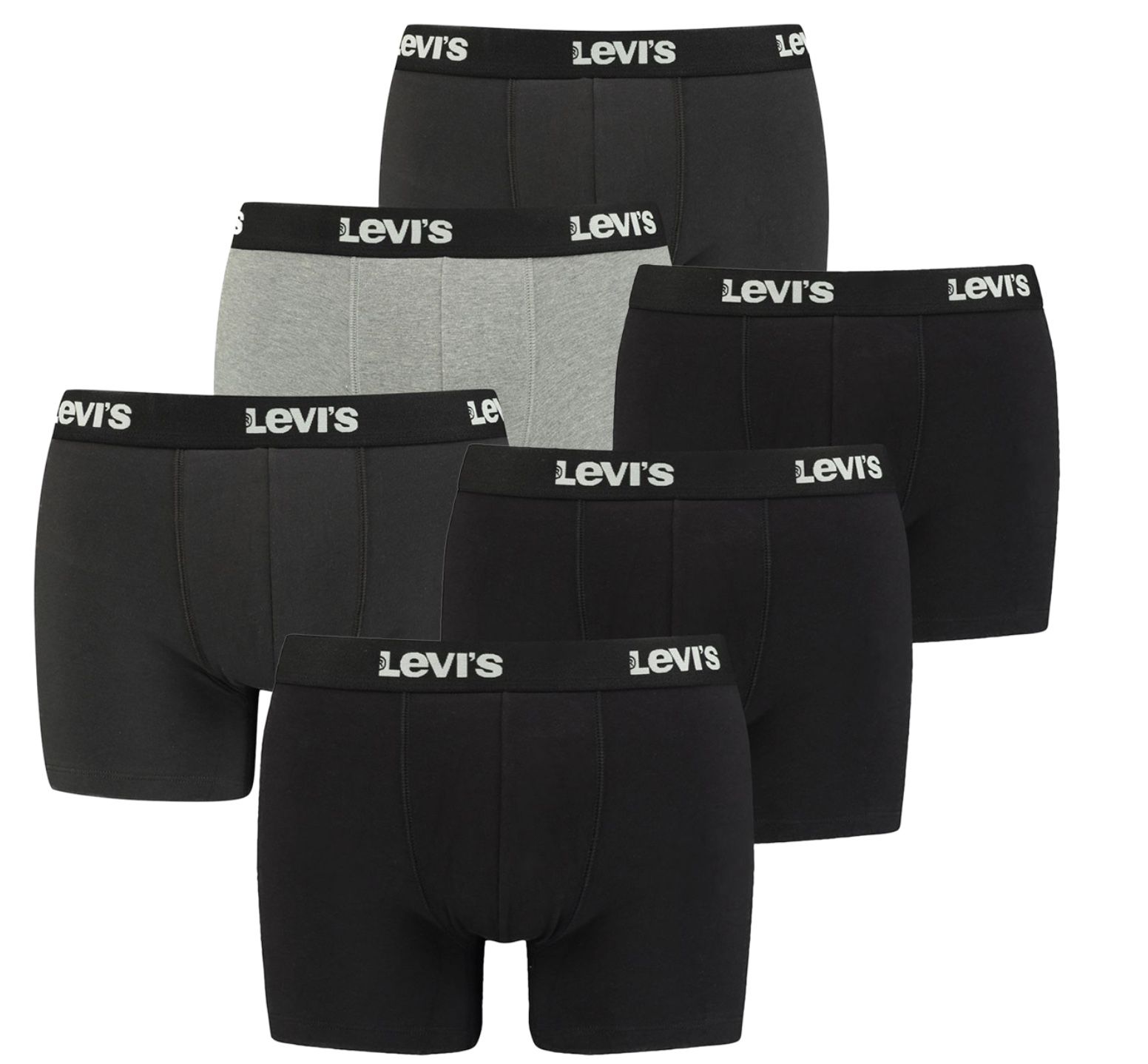 6er Pack Levis Boxershorts in vielen Farben oder gemischt für 33€ (statt 47€) oder 8er Pack für 42€