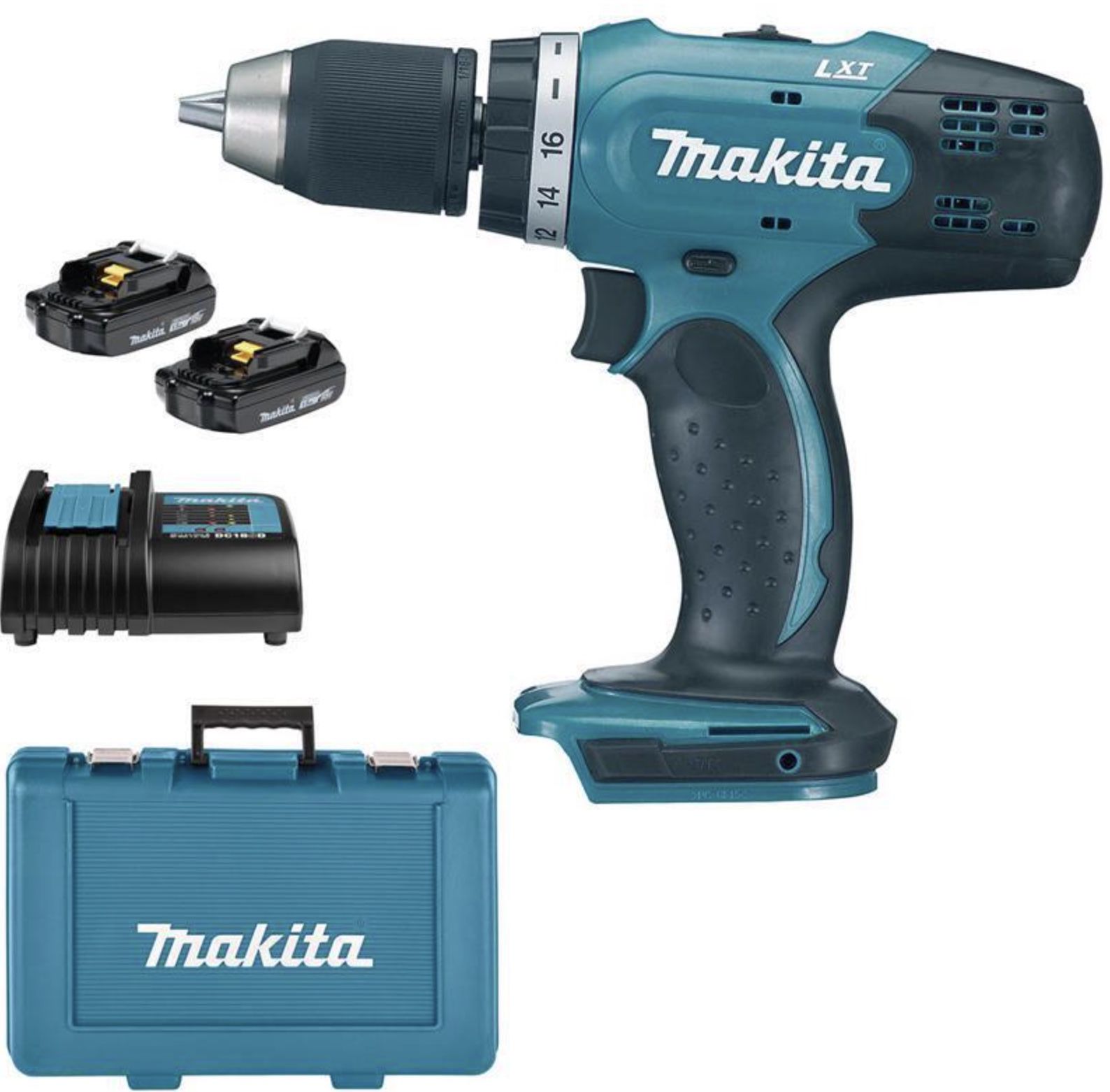 Makita DDF453 Akku Bohrschrauber inkl. 2x 1,5 Ah Akku + Lader + Koffer für 99,99€ (statt 109€)