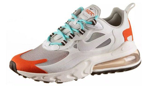 Nike Air Max 270 React Women Sneaker in Hellblau Orange für 80,71€ (statt 128€)