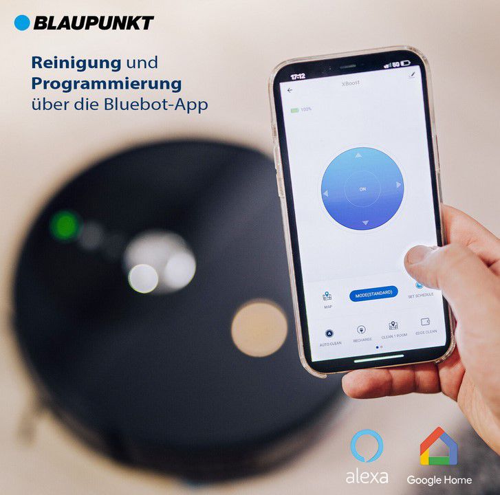 Blaupunkt Staubsaugerroboter Bluebot XBoost mit Wischfunktion für 229€ (statt 260€)