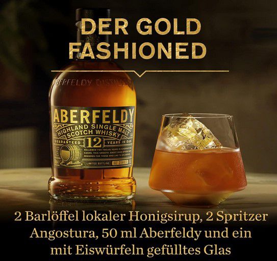 Aberfeldy Highland Single Malt Whisky 12 Jahre ab 30,63€ (statt 38€)