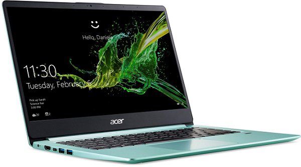 ACER Swift 1 (SF114 32 P1XJ) Notebook mit 14, 8GB RAM, 512GB SSD in Aqua Green für 519€ (statt 599€)