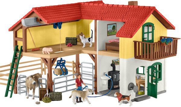 Schleich Bauernhaus mit Stall und Tieren (42407) für 54,99€ (statt 62€)