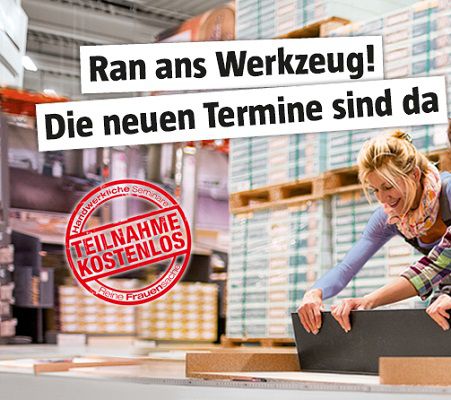 Kostenlose Handwerkerkurse für Frauen bei BAUHAUS