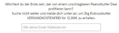 3kg Erdnussbutter (cremig) für 12,99€ inkl. Versand