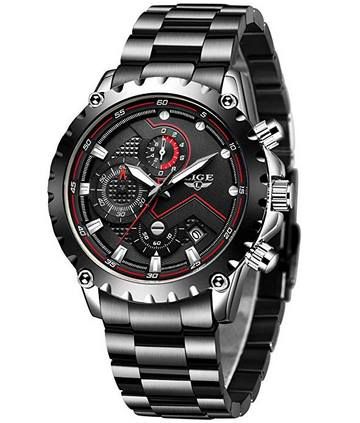 LIGE LG9877 Herren Chronograph mit Stoppuhr & Datum für 17,99€ (statt 30€)