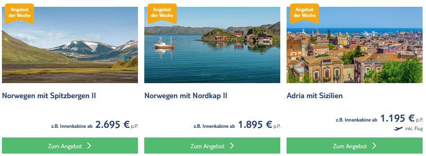 Aktuelle TUI Cruises Angebote z.B. 8 Tage Adria mit Korfu inkl. Flug ab 1.245€ p.P.