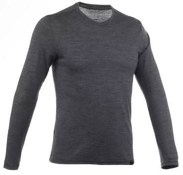 Merinoshirt Langarmshirt Travel 500 in Grau ab 13,99€ (statt 25€)